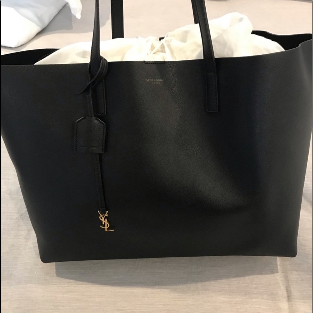 YSL leather tote
